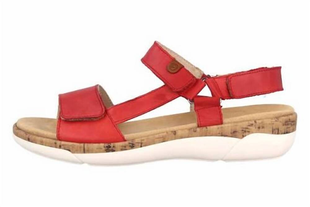 NEW REMONTE women's r6855-33 sandal in flamme/cayenne